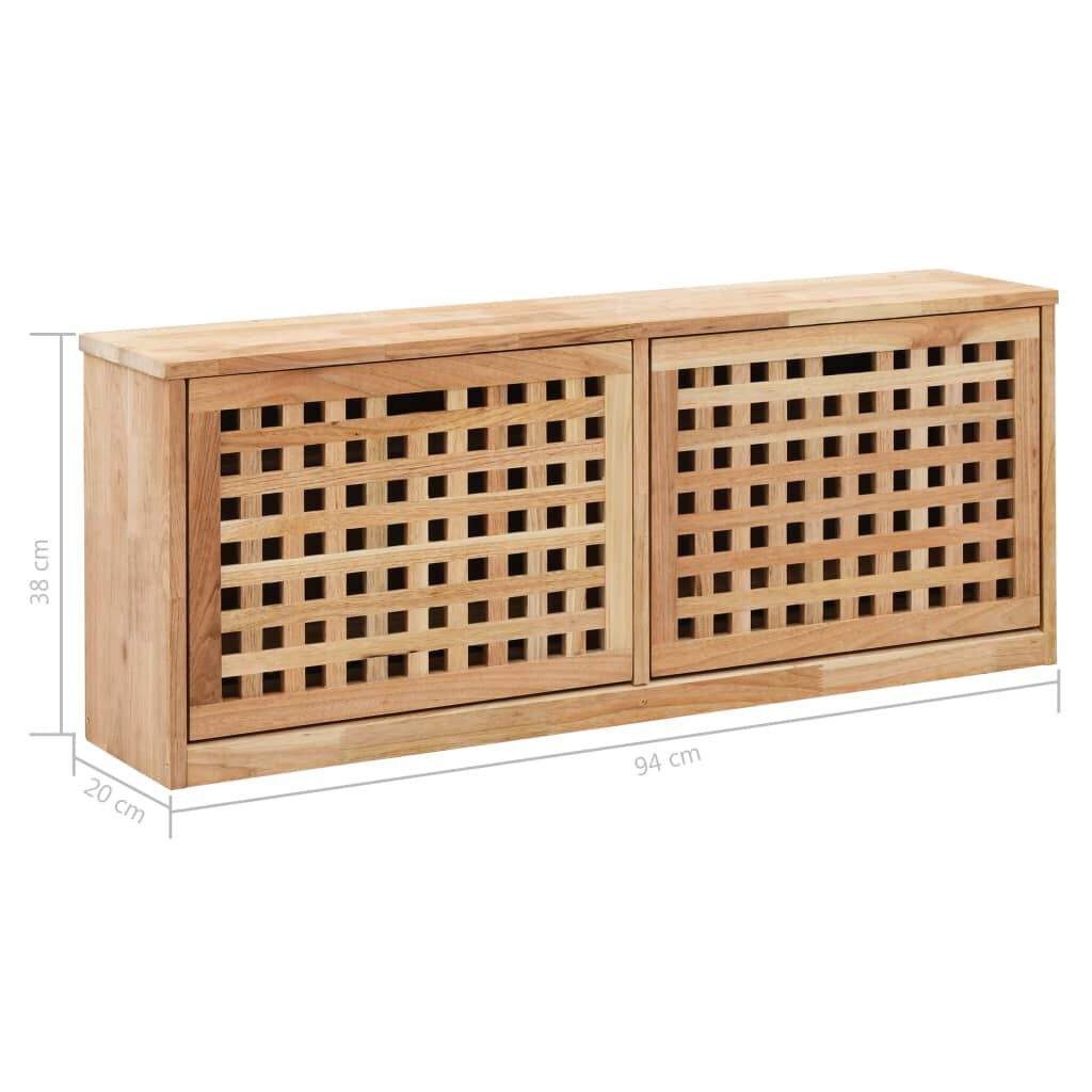 Schoenenbank Walnoot - 94cm - 35% Korting! Nieuwstaat