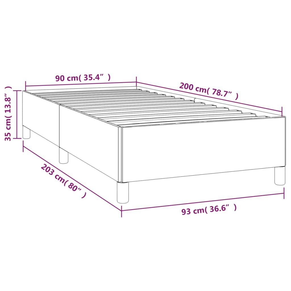 Lichtgrijs Bedframe 90x200cm - 35% Korting! (Zonder Matras)