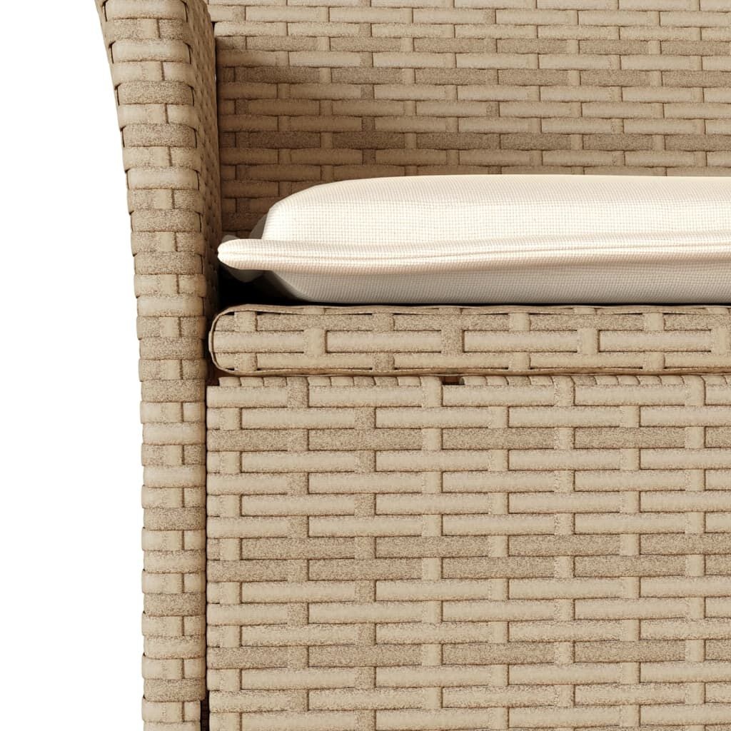 VidaXL Tuinstoelen 2 st Beige met Kussens -35% Korting!