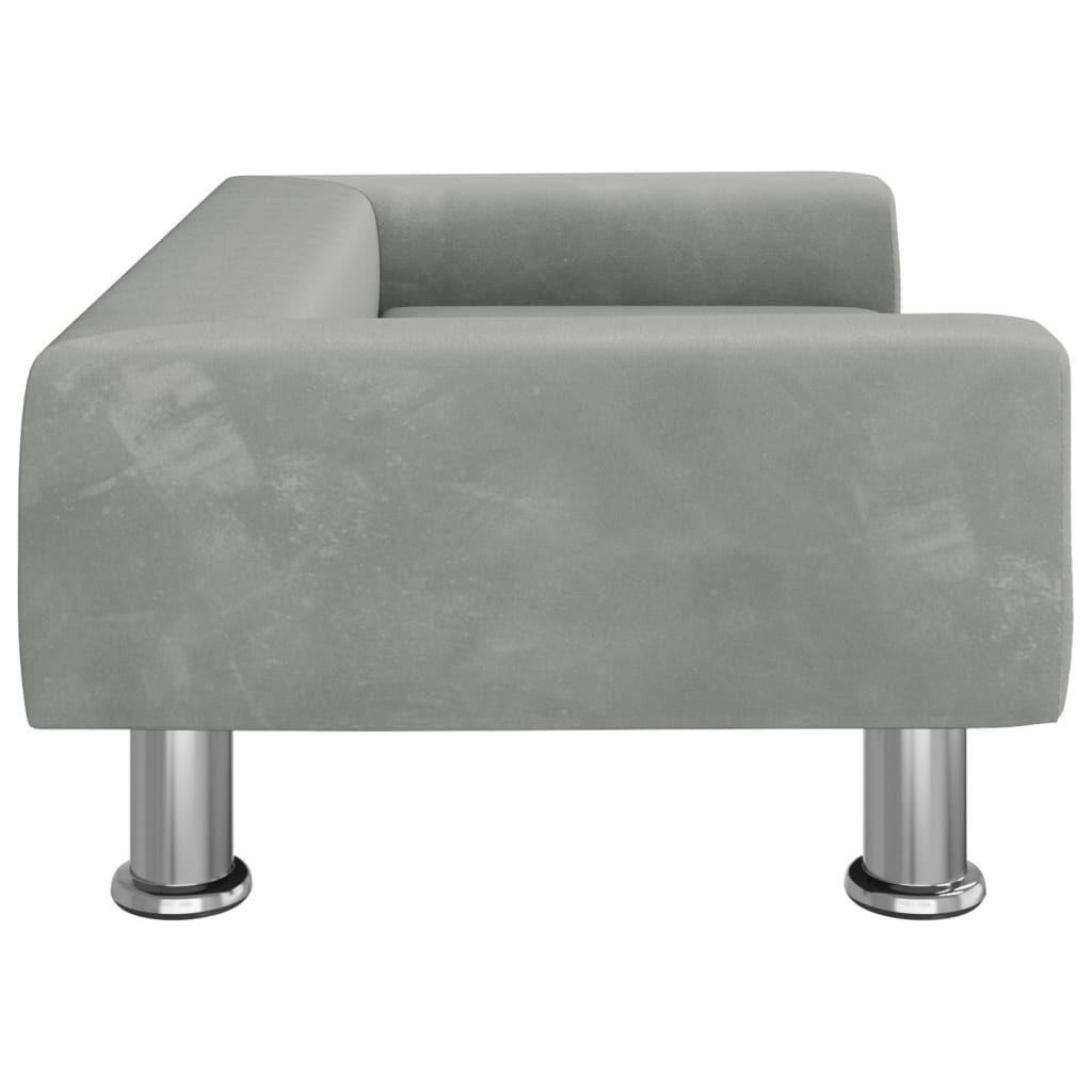 Hondenmand Lichtgrijs Fluweel - 70x45cm - 35% Korting!