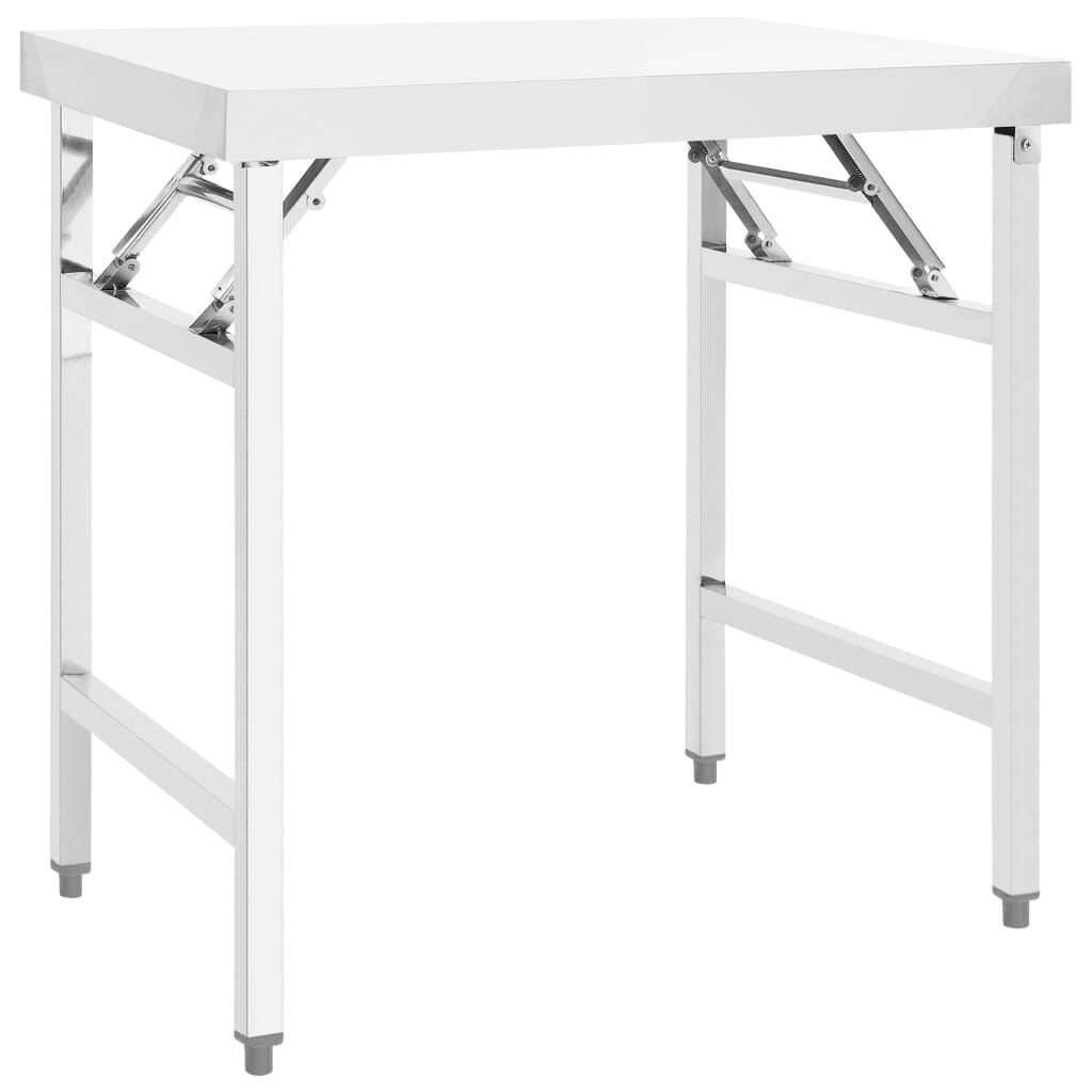 vidaXL Inklapbare Keukenwerktafel RVS - 35% Korting!