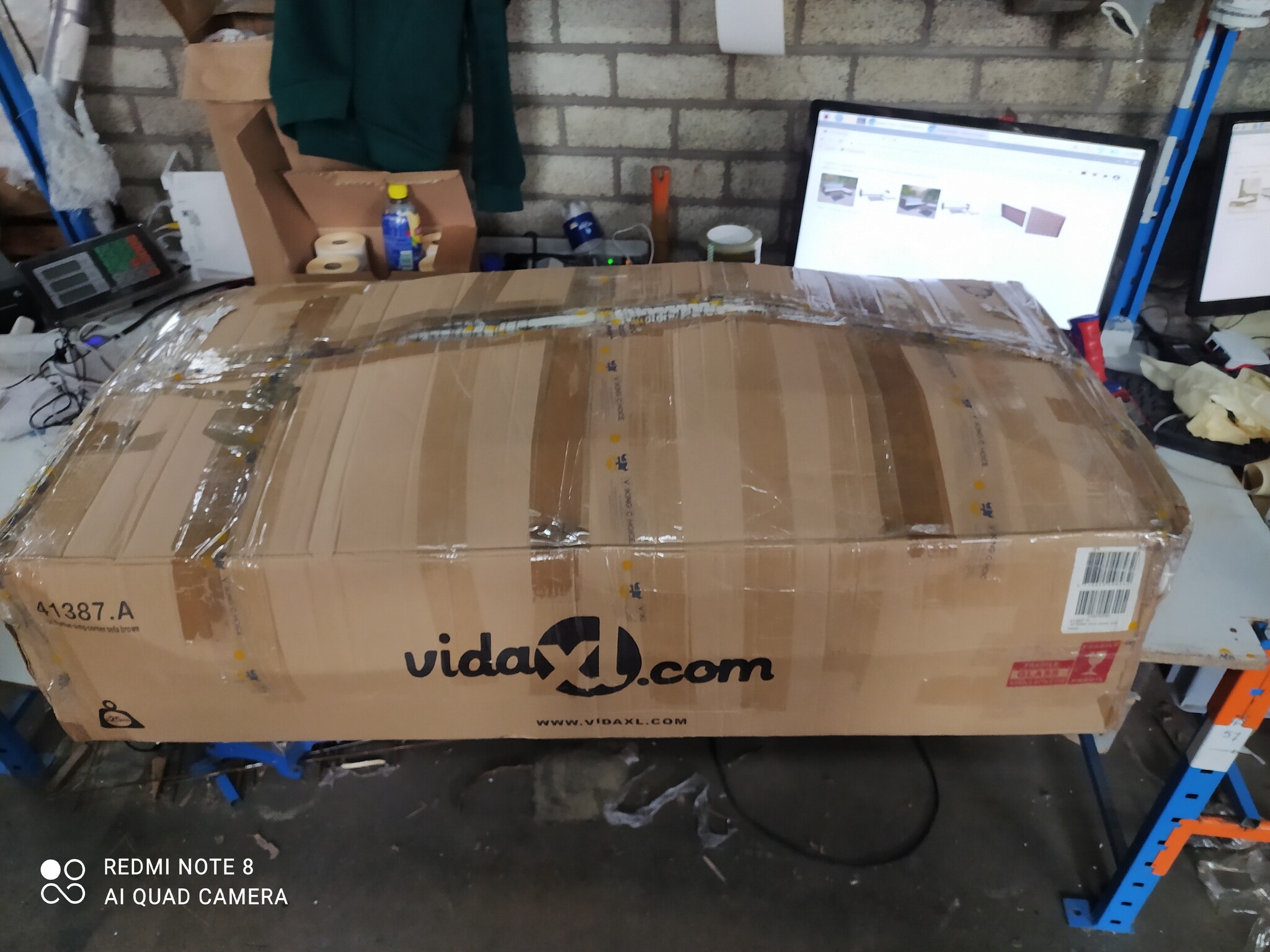 VidaXL Loungeset Bruin Rattan - 45% Korting! Zo Goed Als Nieuw