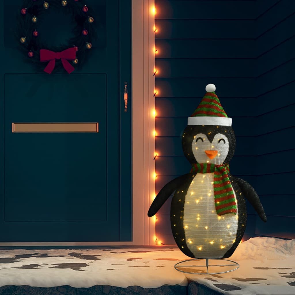 Kerstpinguïn LED 120cm - Luxe Stof - 42% Korting!