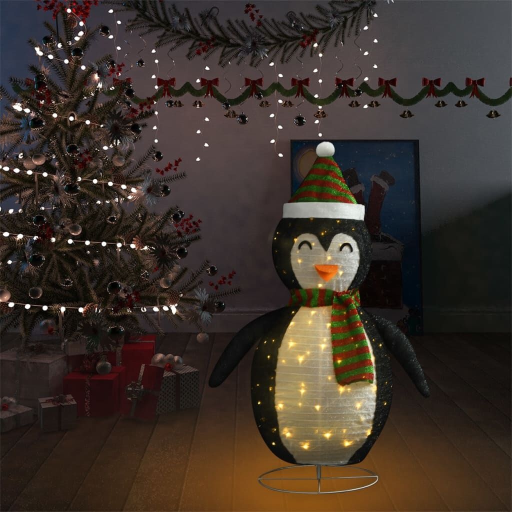 Kerstpinguïn LED 120cm - Luxe Stof - 42% Korting!