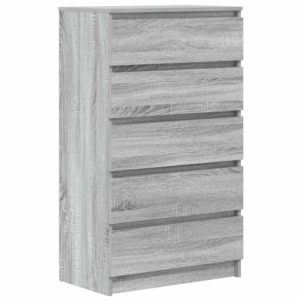 Ladekast Grijs Sonoma Eiken 60x36x103cm - 35% Korting!