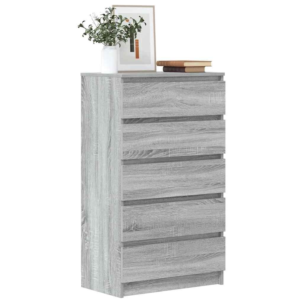Ladekast Grijs Sonoma Eiken 60x36x103cm - 35% Korting!