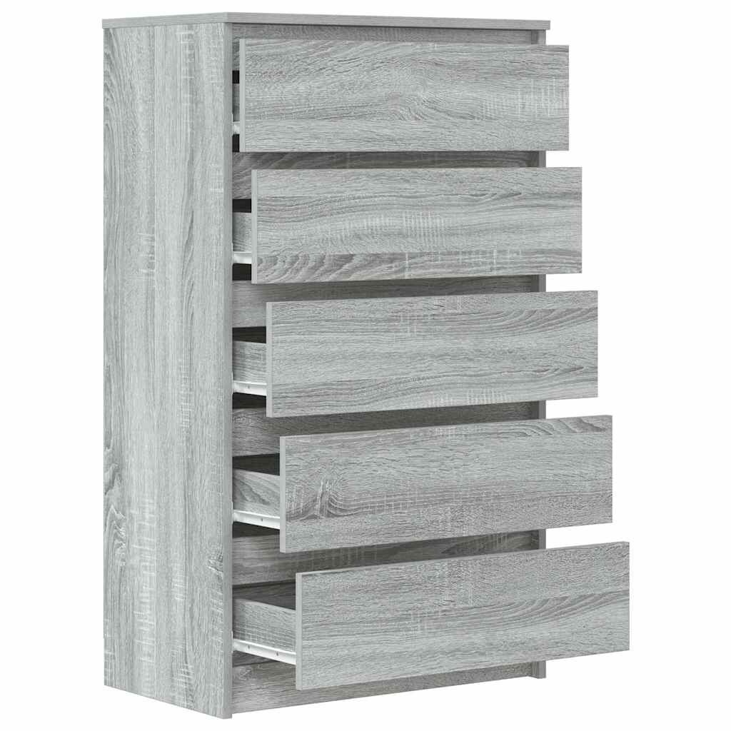 Ladekast Grijs Sonoma Eiken 60x36x103cm - 35% Korting!