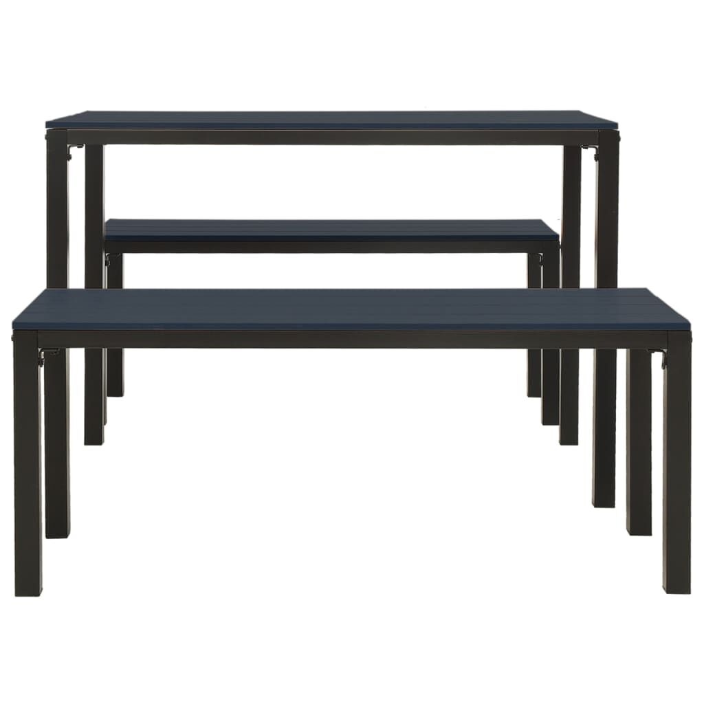 VidaXL Tuinset (3-delig) Zwart HKC - 42% Korting!