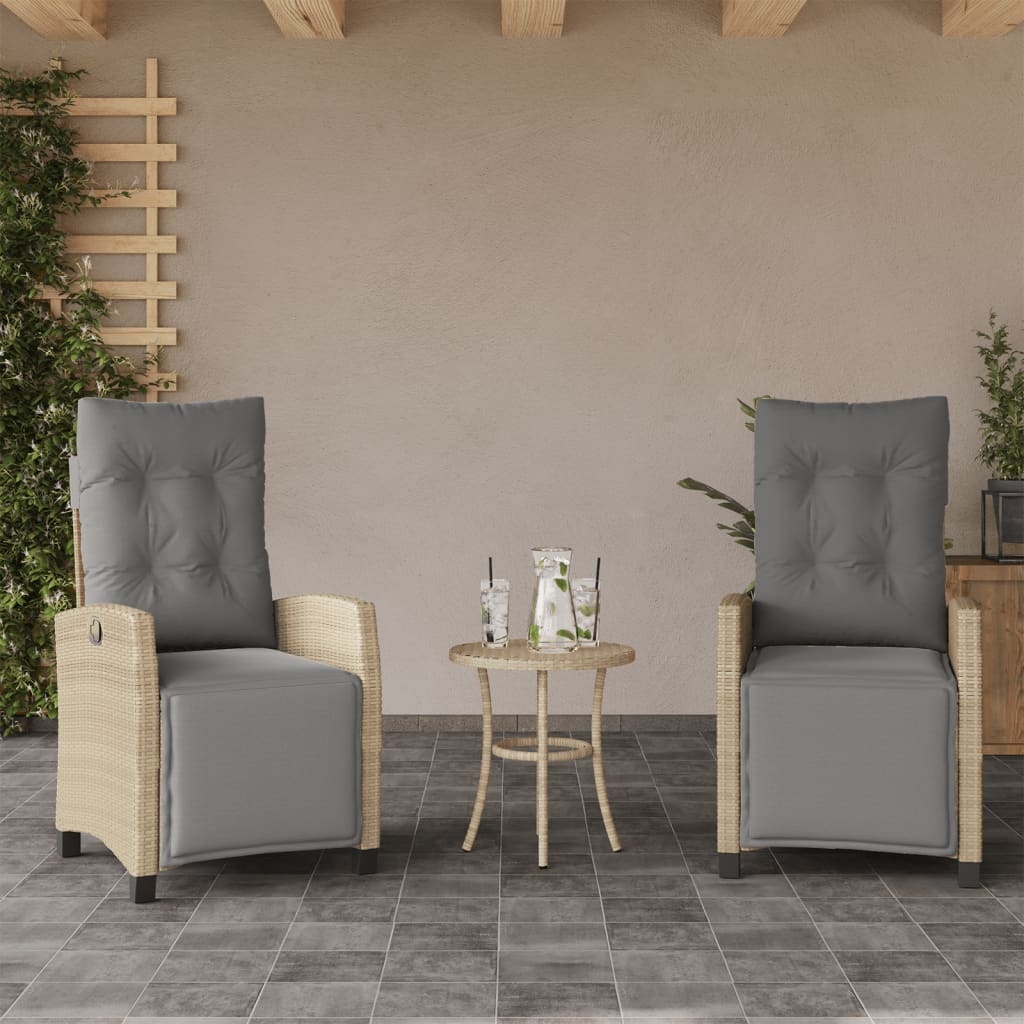 VidaXL Tuinstoelen (2 st) Verstelbaar Beige -35% Korting!