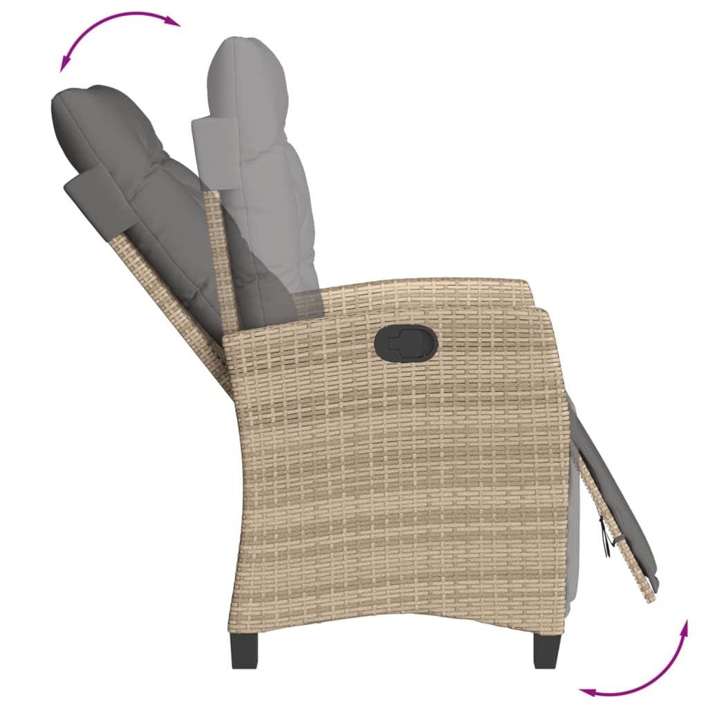 VidaXL Tuinstoelen (2 st) Verstelbaar Beige -35% Korting!