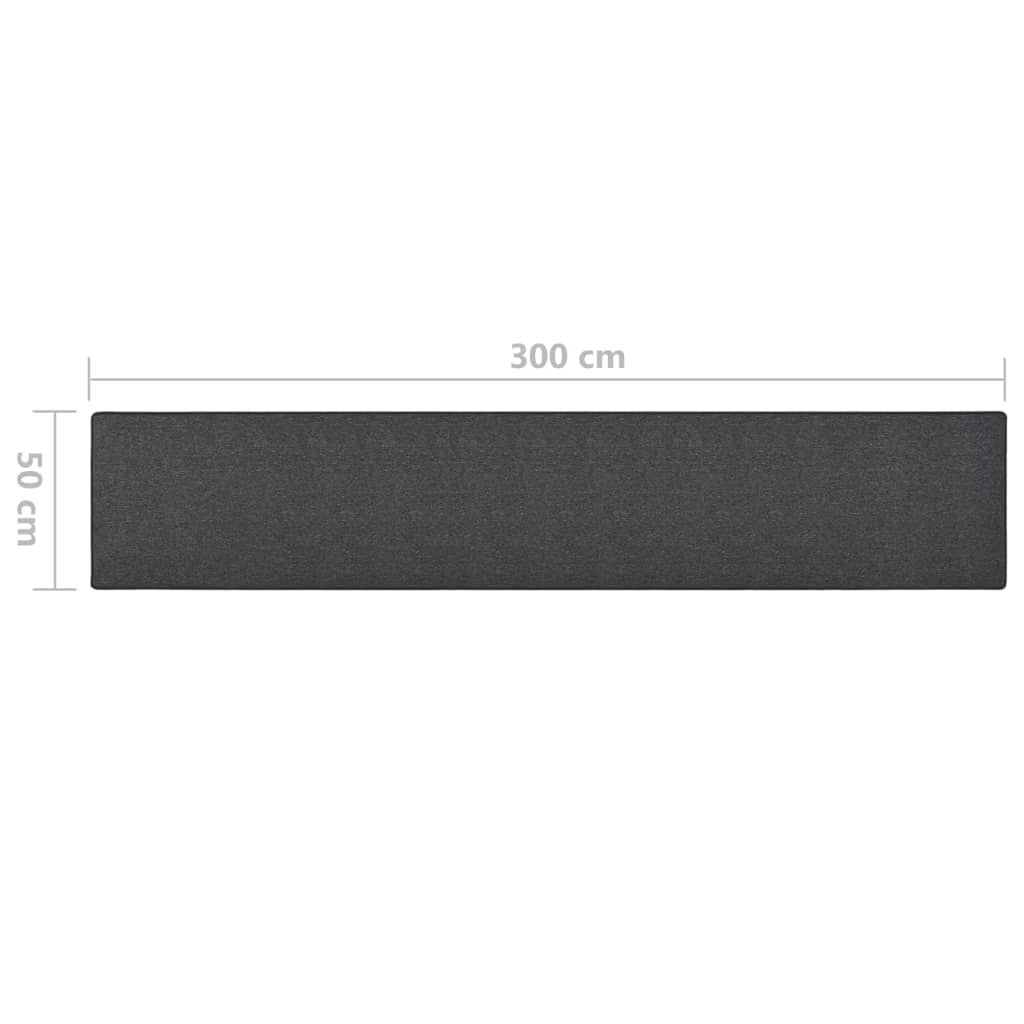 vidaXL Tapijtloper 50x300 Antraciet -41%! Zo Goed Als Nieuw