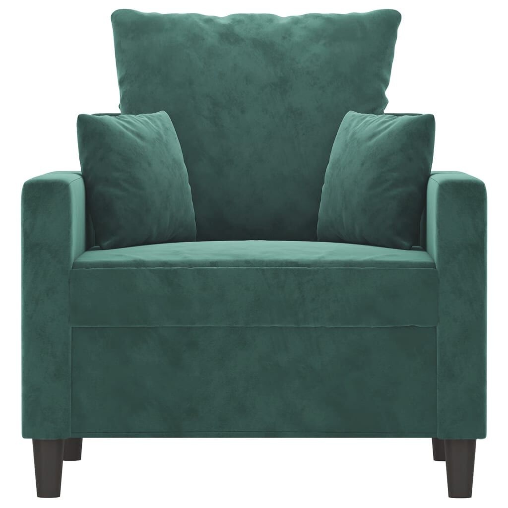 vidaXL Fluweel Fauteuil Donkergroen -60cm- Nu 42% Korting!