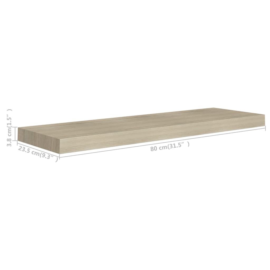 VidaXL Wandplank Eiken - 80cm - 47% Korting! (Retour)