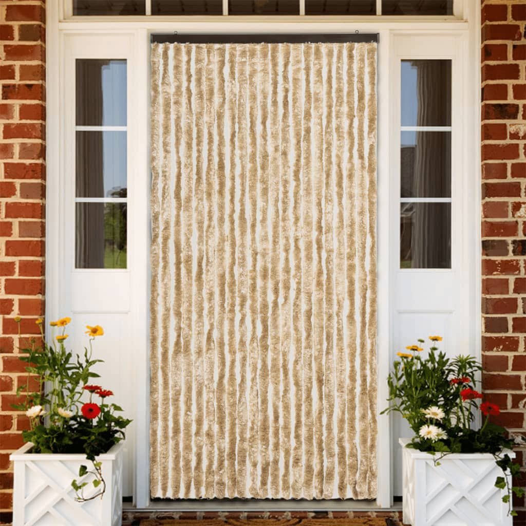 VidaXL Vliegengordijn Beige 90x220cm - 35% Korting!