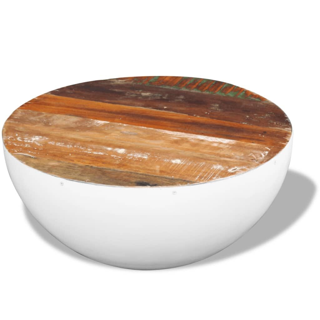 Salontafel Gerecycled Hout Komvorm - 60cm - 42% Korting!
