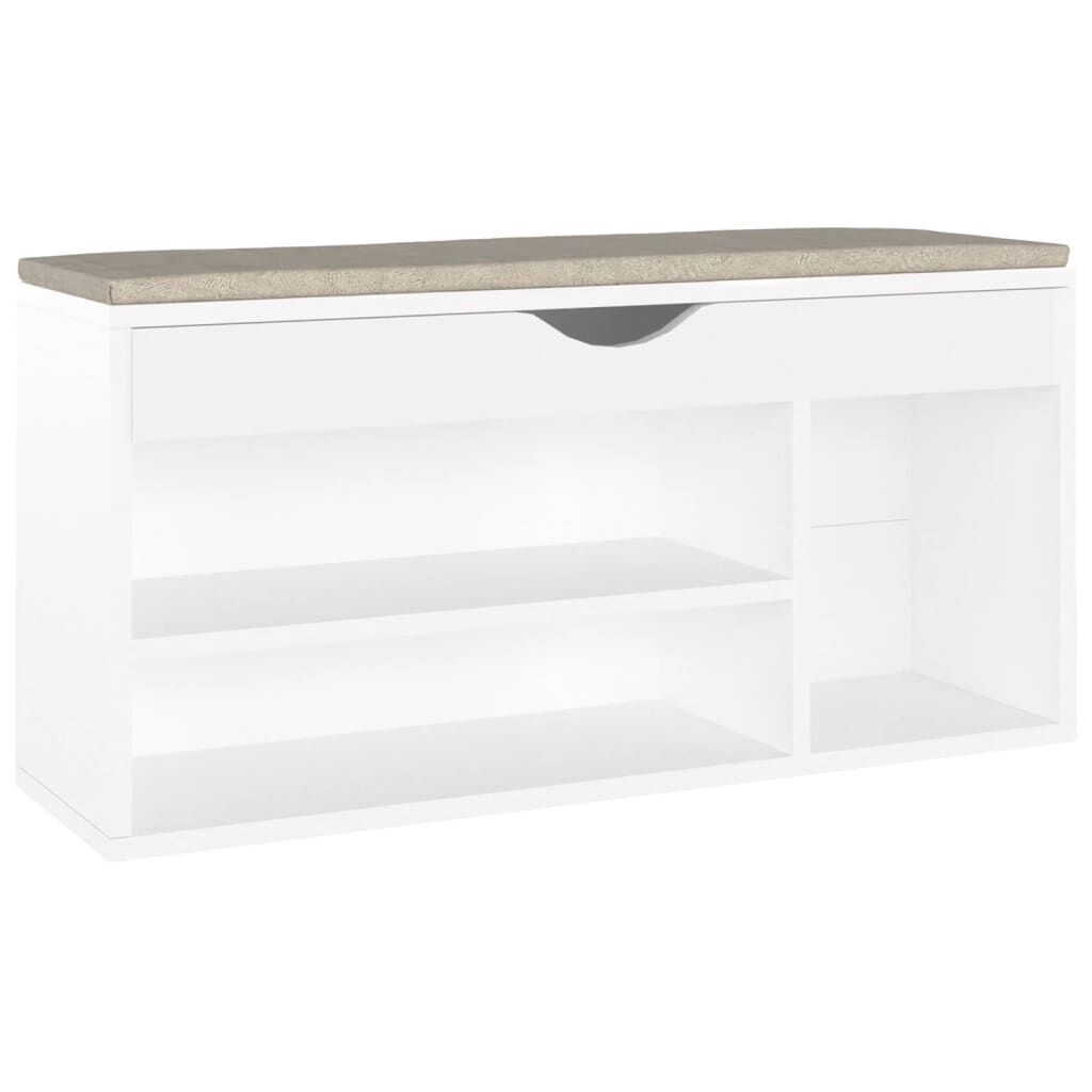 VidaXL Schoenenbank Wit - Z.G.A.N. - 35% Korting!