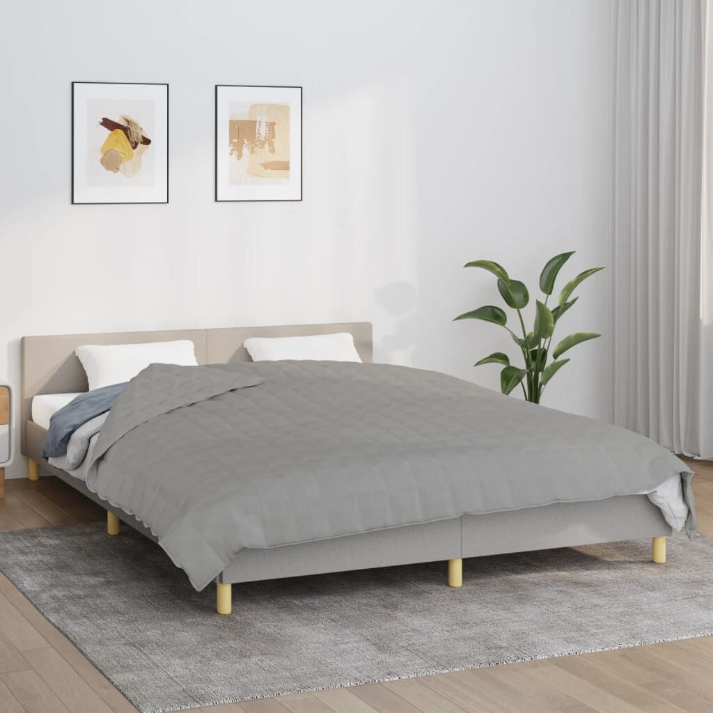 VidaXL Verzwaringsdeken 220x235cm 11kg Grijs - 42% Korting!