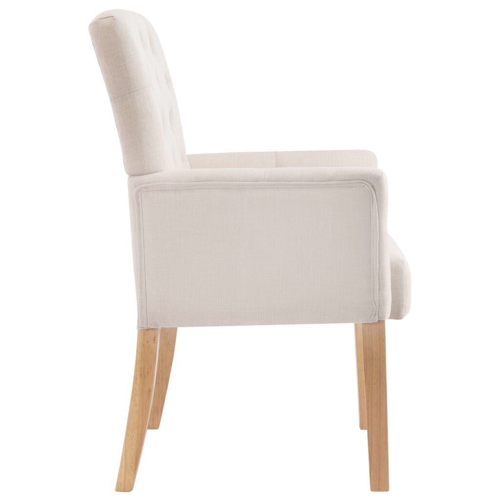 Eetkamerstoel met Armleuning Beige - 47% Korting!