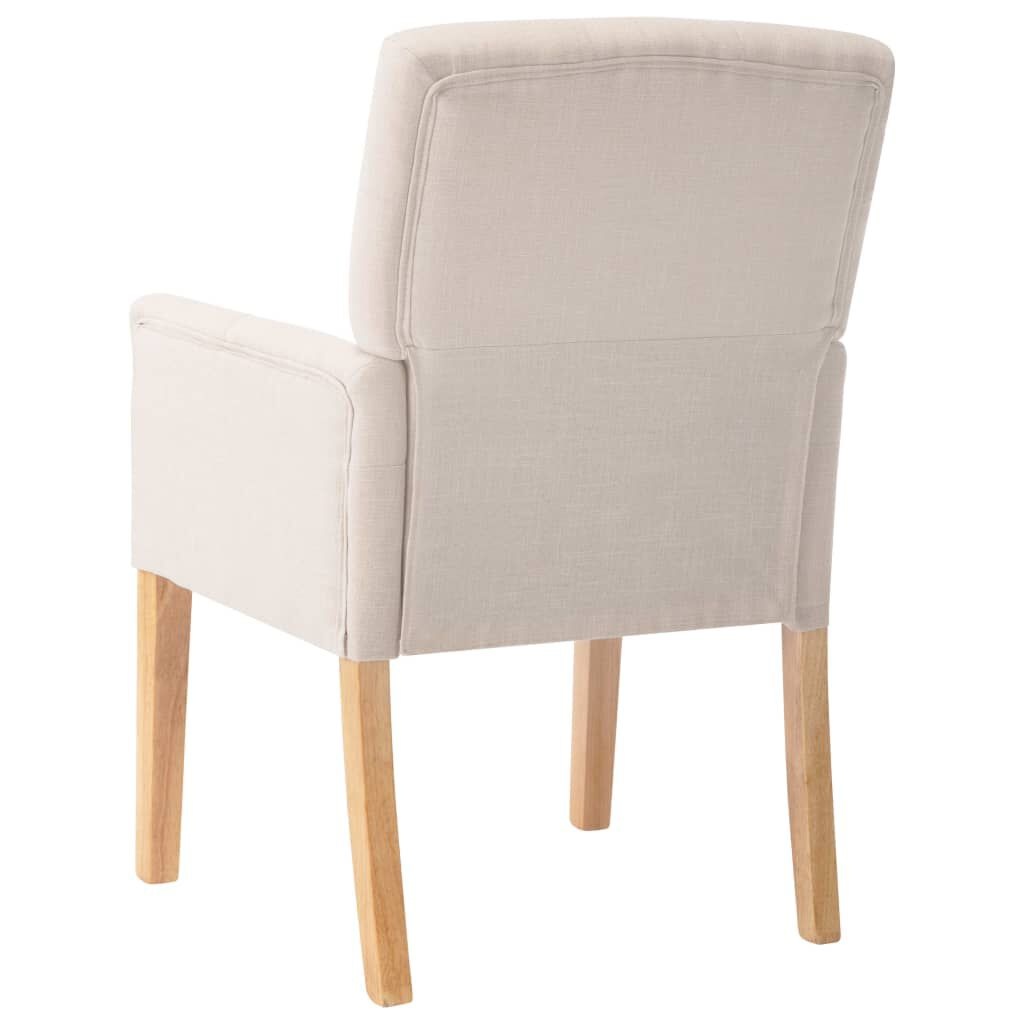 Eetkamerstoel met Armleuning Beige - 47% Korting!