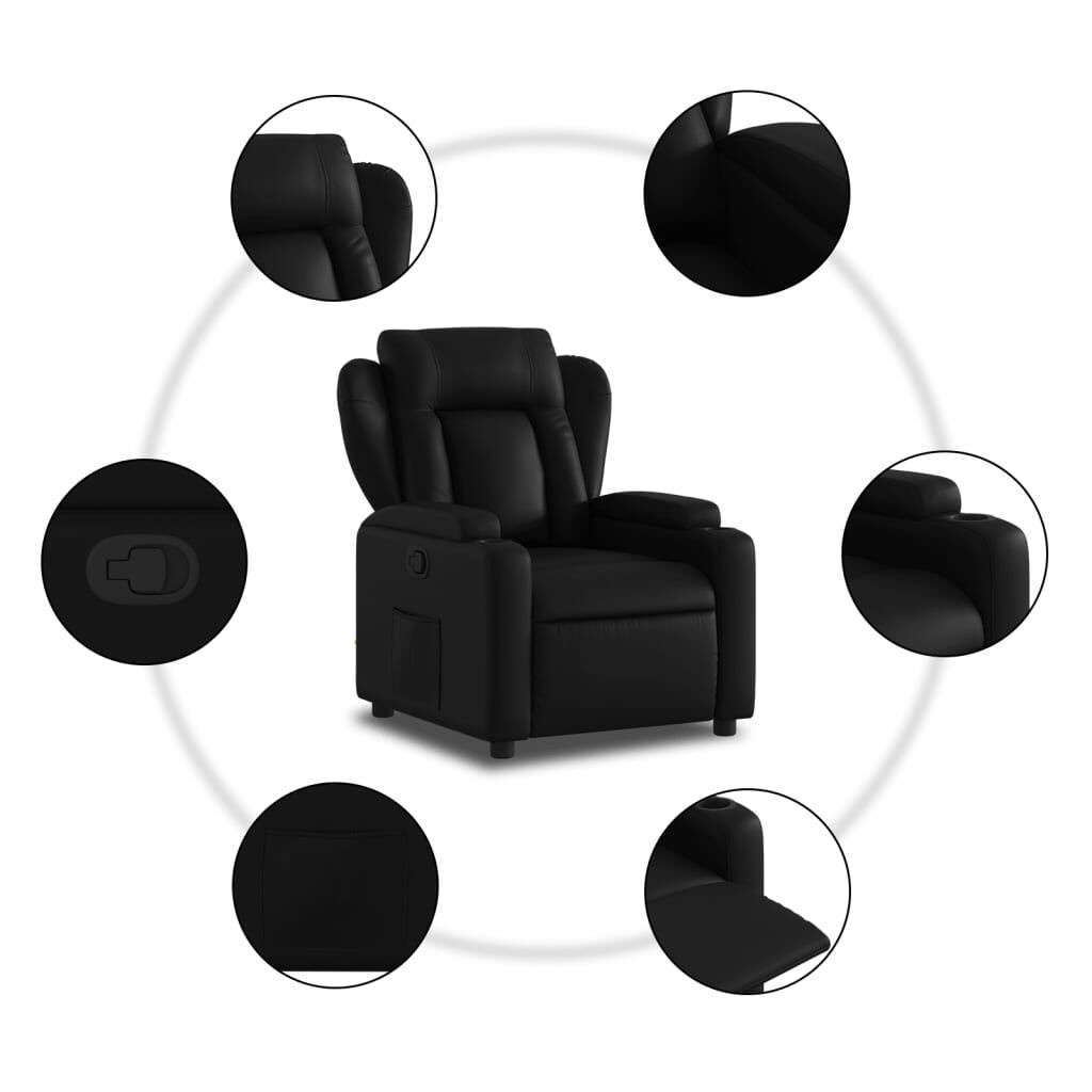 vidaXL Verstelbare Fauteuil Zwart Kunstleer - 35% Korting!