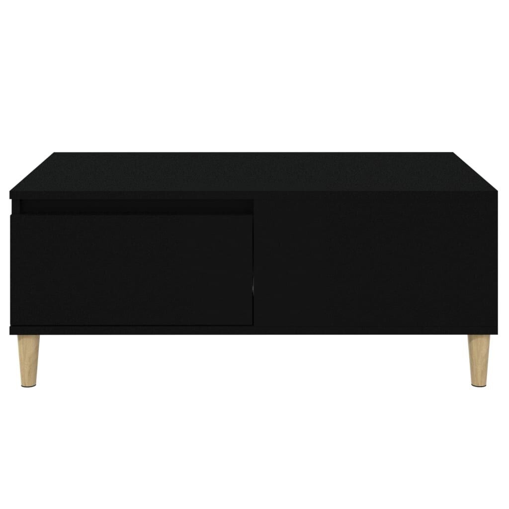 Salontafel Zwart Hout 90x50 - Retourdeal! 35% Korting