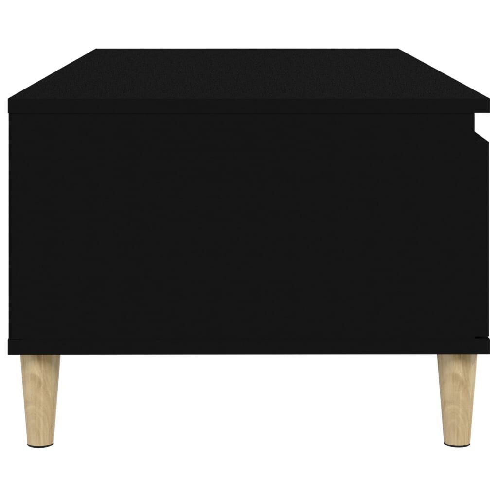 Salontafel Zwart Hout 90x50 - Retourdeal! 35% Korting