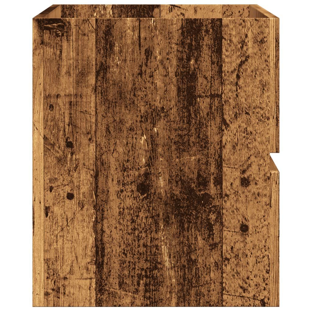 vidaXL Badkamerkast Oud Hout - 80cm - 57% Korting!