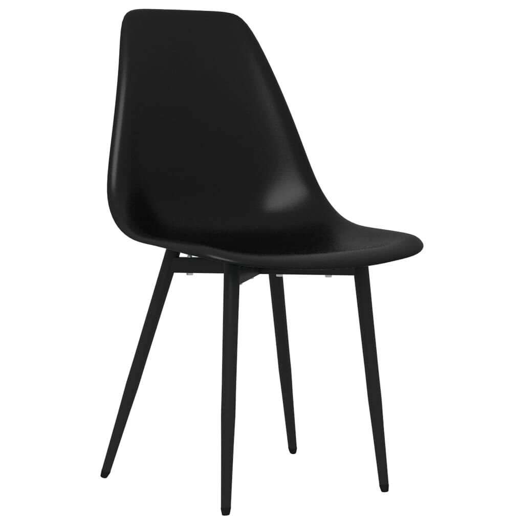 VidaXL Eetkamerstoelen (4x) Zwart - 35% Korting!