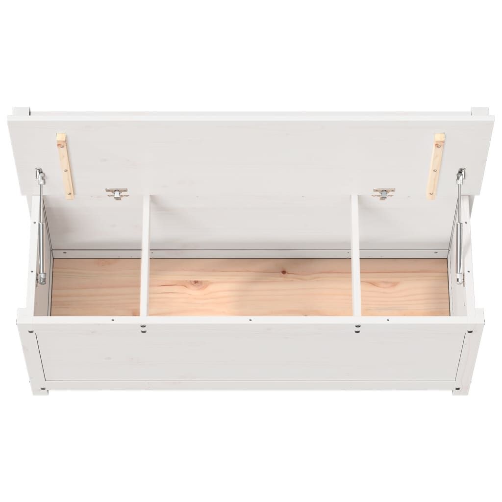 VidaXL Bankje Grenenhout Wit 110cm - 42% Korting!