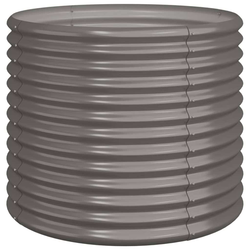 VidaXL Plantenbak Grijs 80x80cm - 35% Korting!