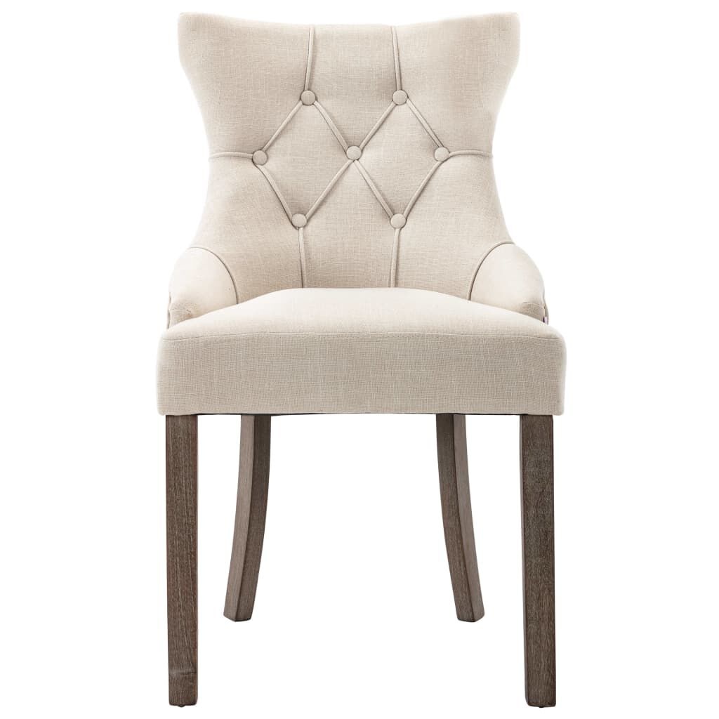 VidaXL Eetkamerstoelen (2 st) Beige - 35% Korting!