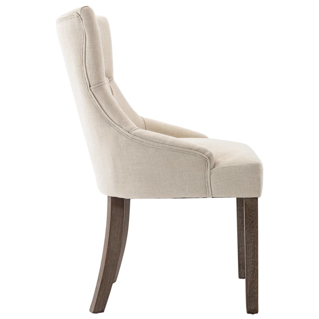 VidaXL Eetkamerstoelen (2 st) Beige - 35% Korting!