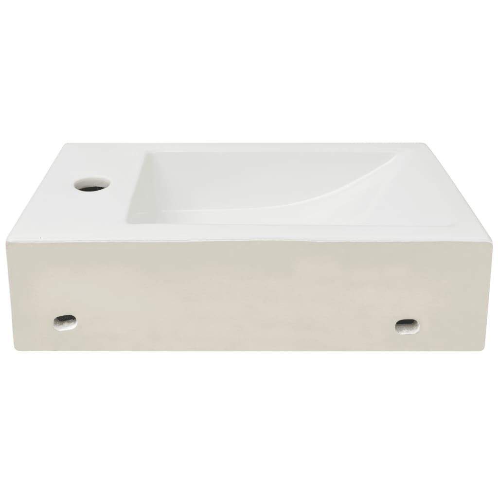 Wastafel Wit Keramiek 46cm - Nieuwstaat! 35% Korting