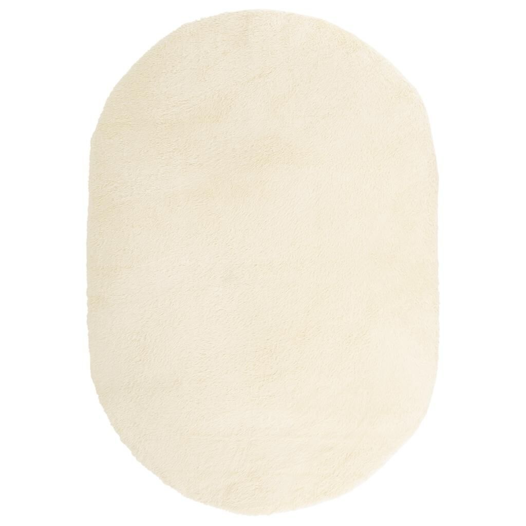 vidaXL Hoogpolig Vloerkleed Crème 300x200 - 35% Korting!