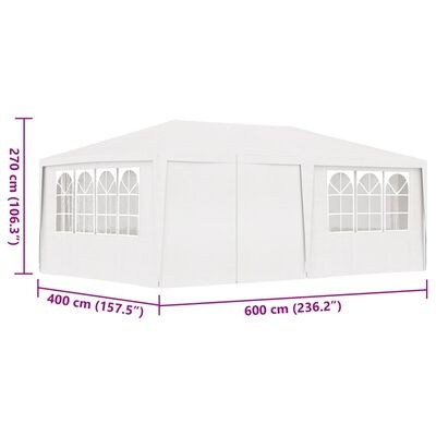 Partytent 4x6m Wit v. vidaXL - Nieuwstaat! 35% Korting