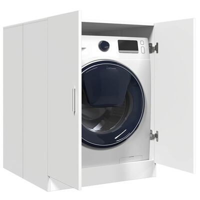 Wasmachinekast wit 71x71,5x91,5cm -55%!