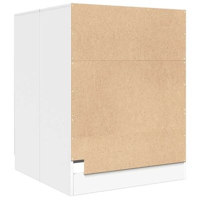 Wasmachinekast wit 71x71,5x91,5cm -55%!