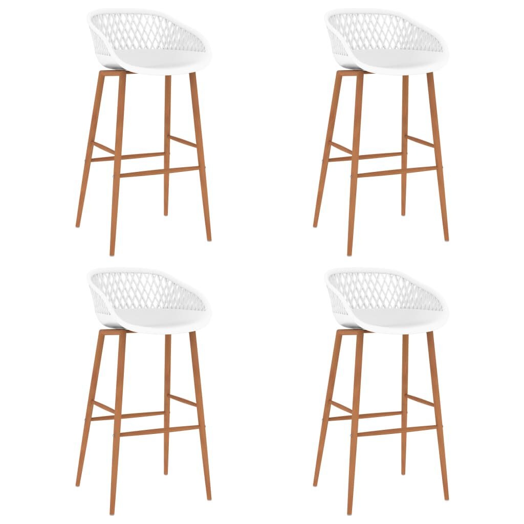 VidaXL Barkrukken (4 stuks) Wit - 42% Korting! Gebruikssporen