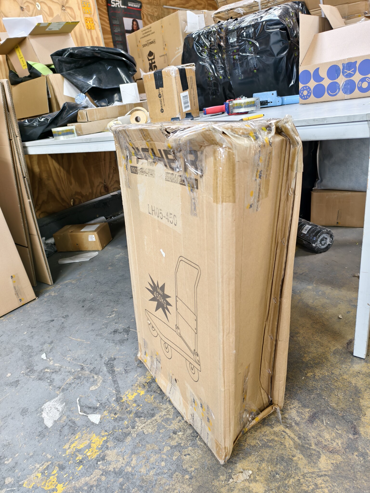 Transportwagen 450kg Inklapbaar - 60% Korting!