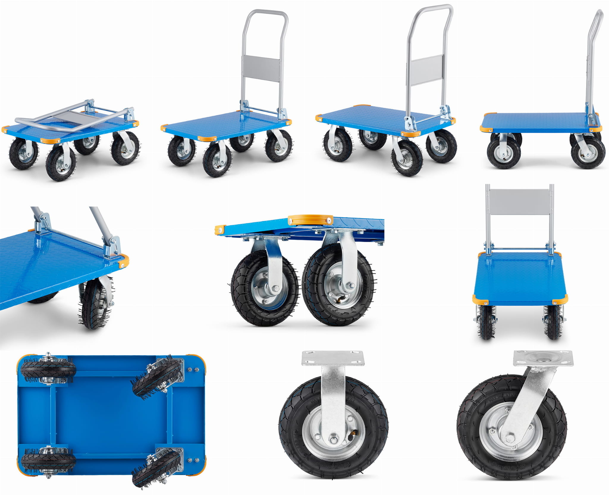 Transportwagen 450kg Inklapbaar - 60% Korting!