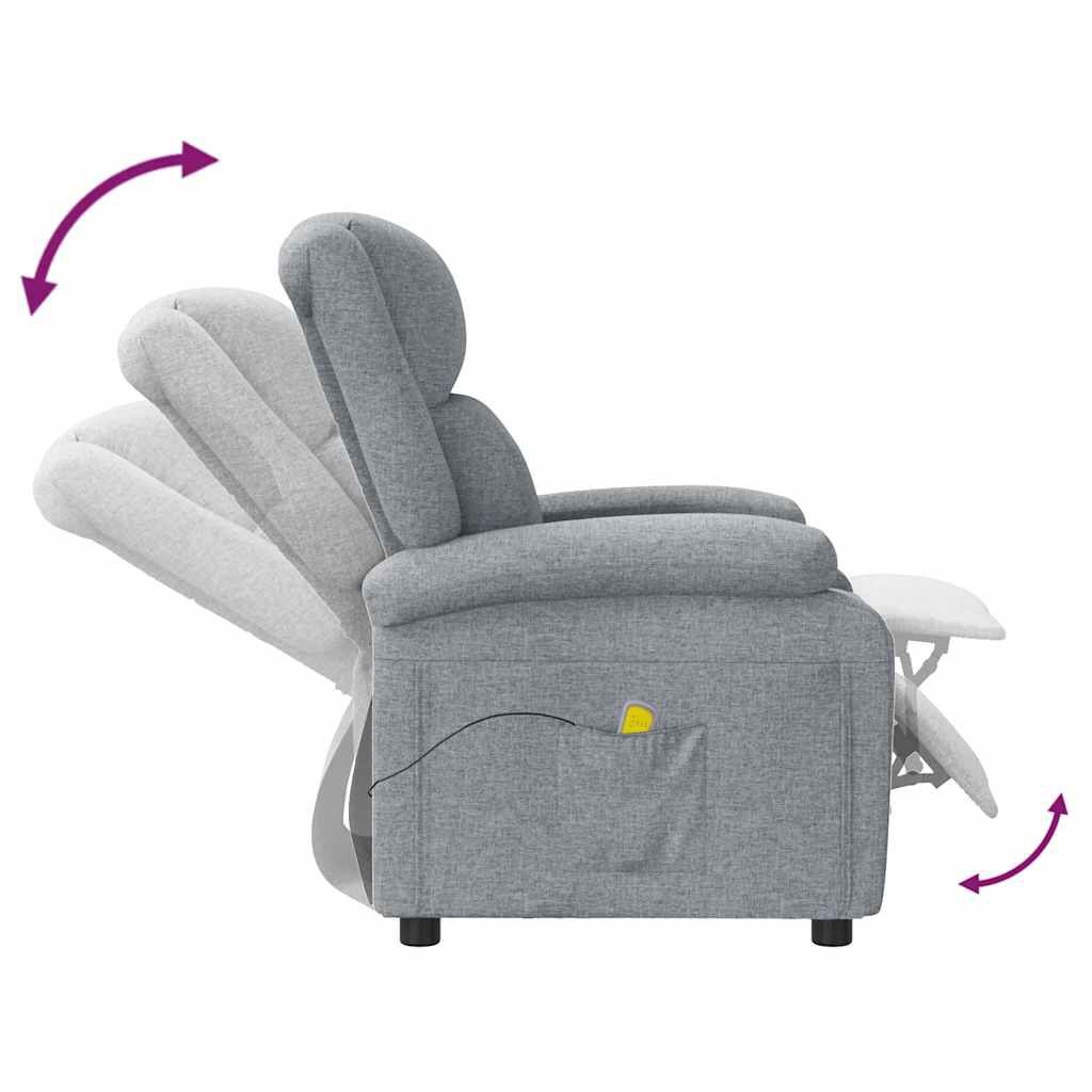 vidaXL Massagestoel Lichtgrijs - 42% Korting! (Geretourneerd)