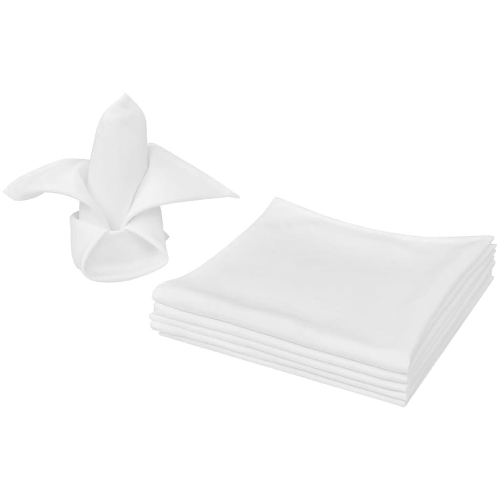 Witte Servetten 10 stuks (50x50cm) - 42% Korting!
