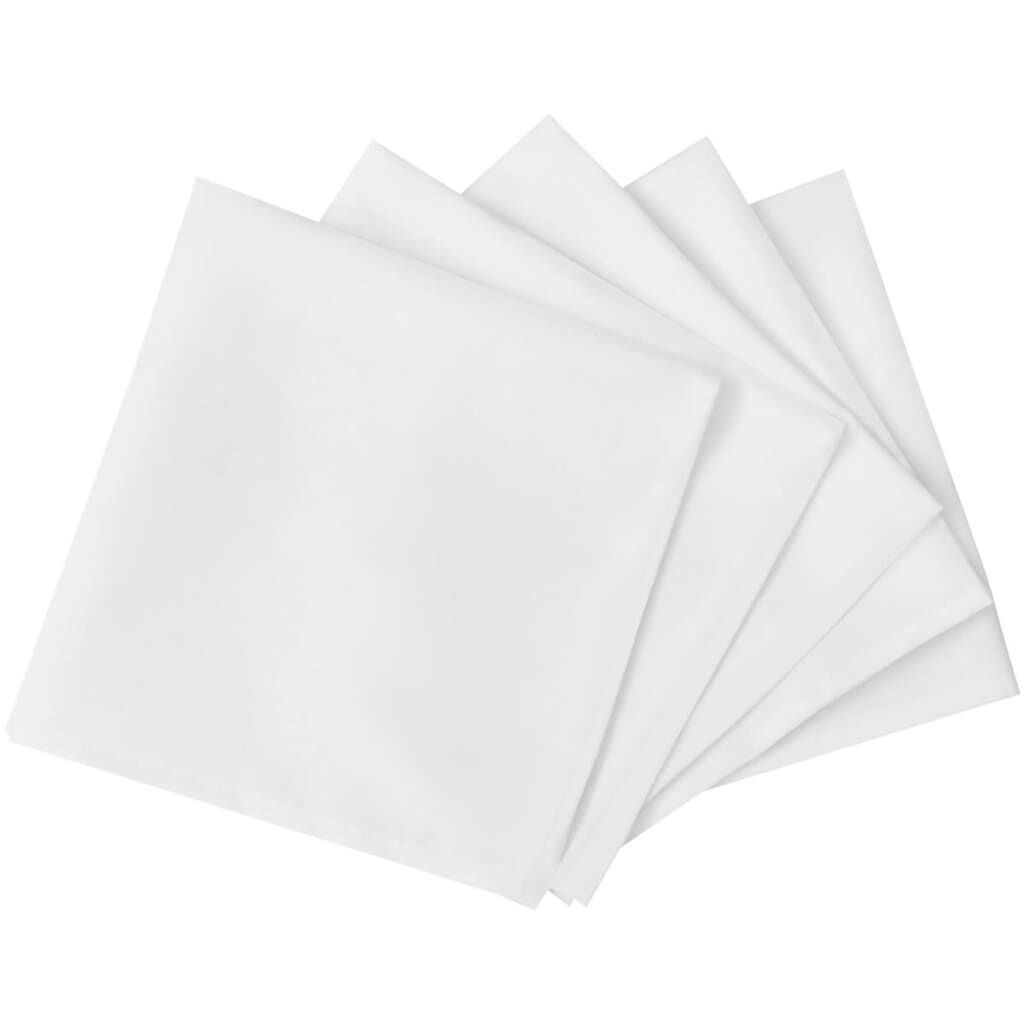Witte Servetten 10 stuks (50x50cm) - 42% Korting!