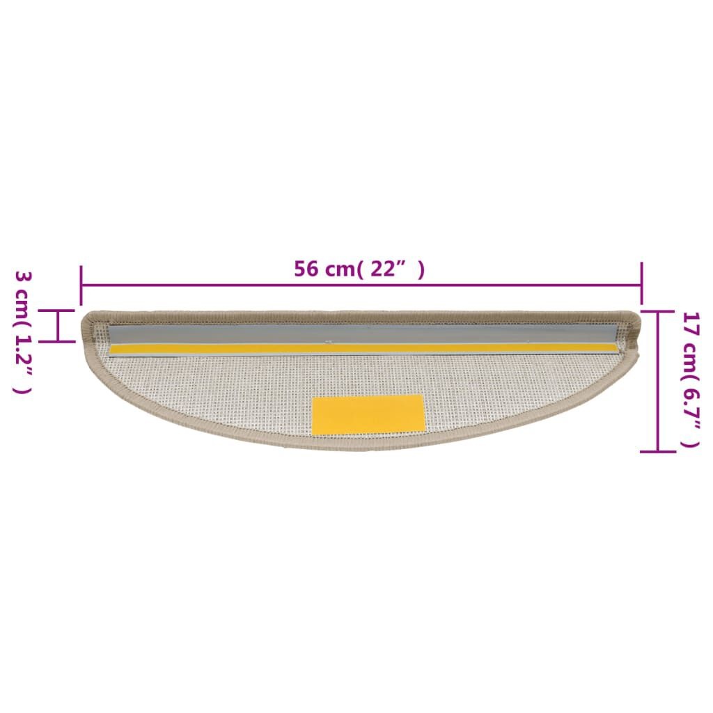 vidaXL Trapmatten Taupe (10 st) - 41% Korting! Zo Goed Als Nieuw