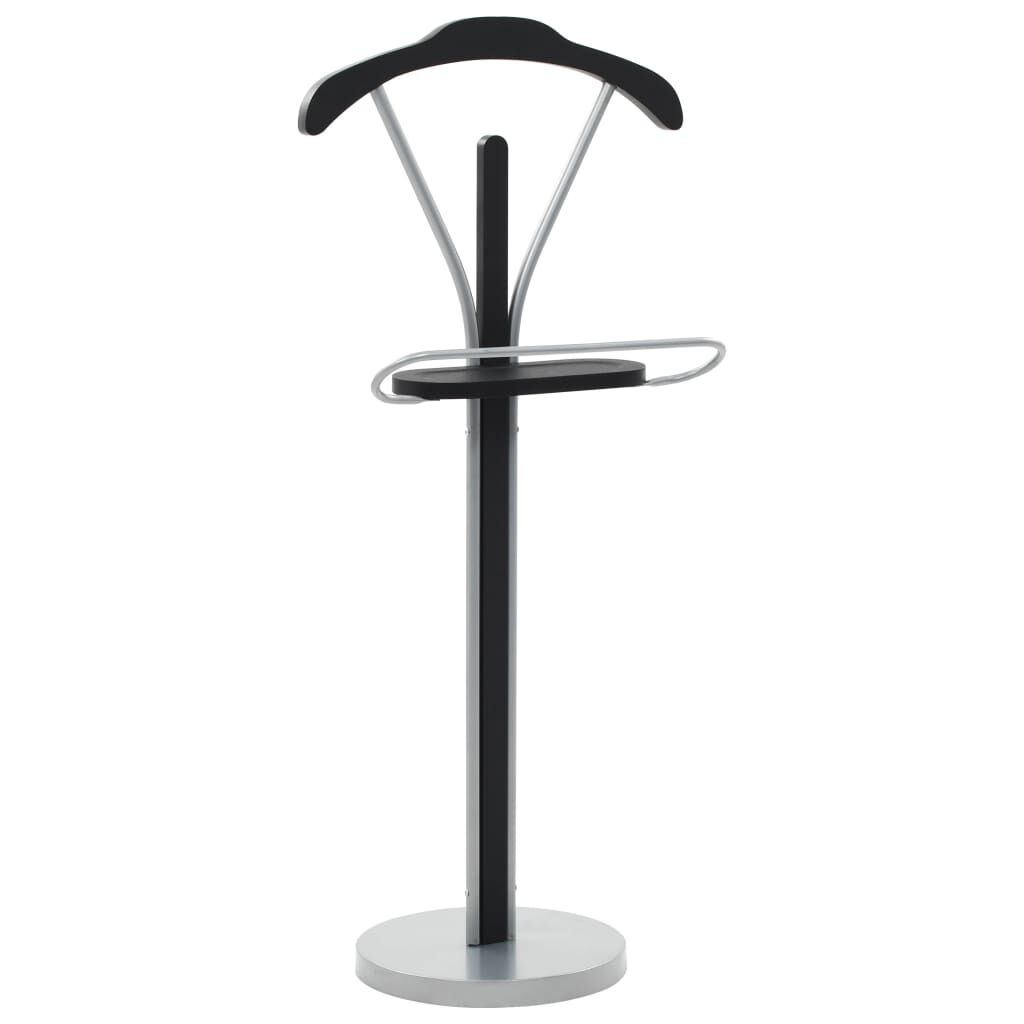 vidaXL Kledingbutler Zwart/Grijs -55% Korting! Gebruikssporen
