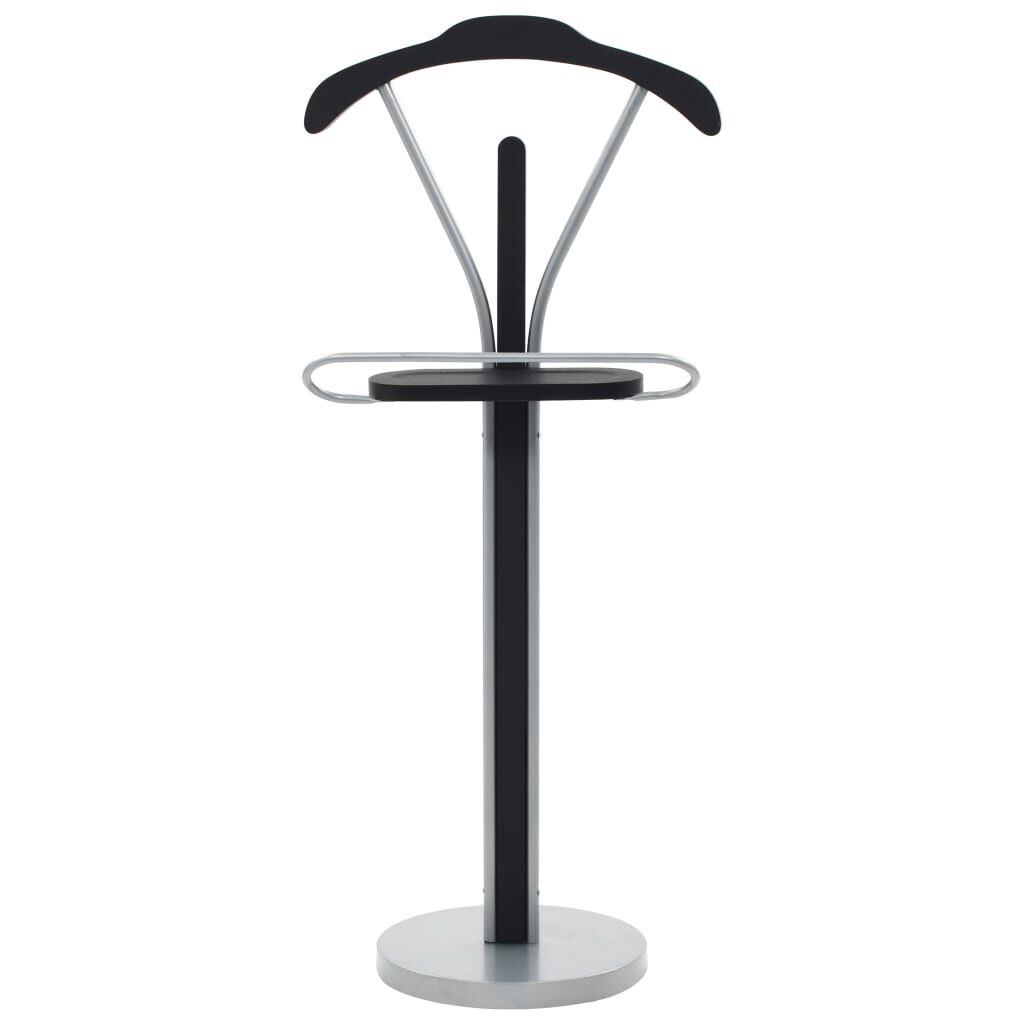 vidaXL Kledingbutler Zwart/Grijs -55% Korting! Gebruikssporen