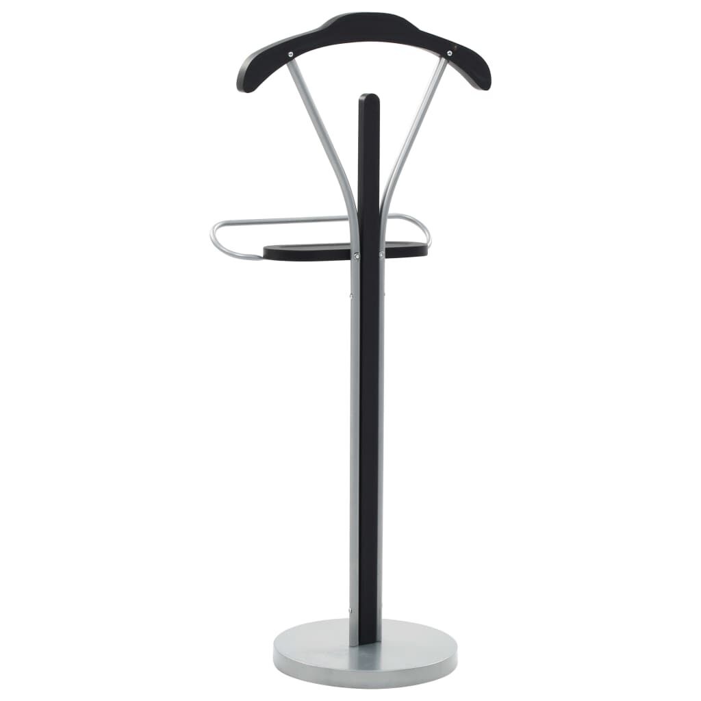 vidaXL Kledingbutler Zwart/Grijs -55% Korting! Gebruikssporen
