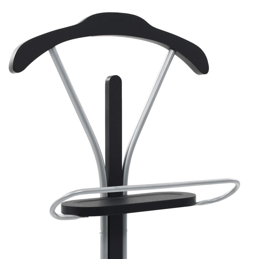 vidaXL Kledingbutler Zwart/Grijs -55% Korting! Gebruikssporen