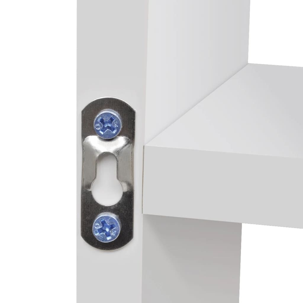 Wandschap Zwevend Wit - 8 Vakken - 35% Korting!