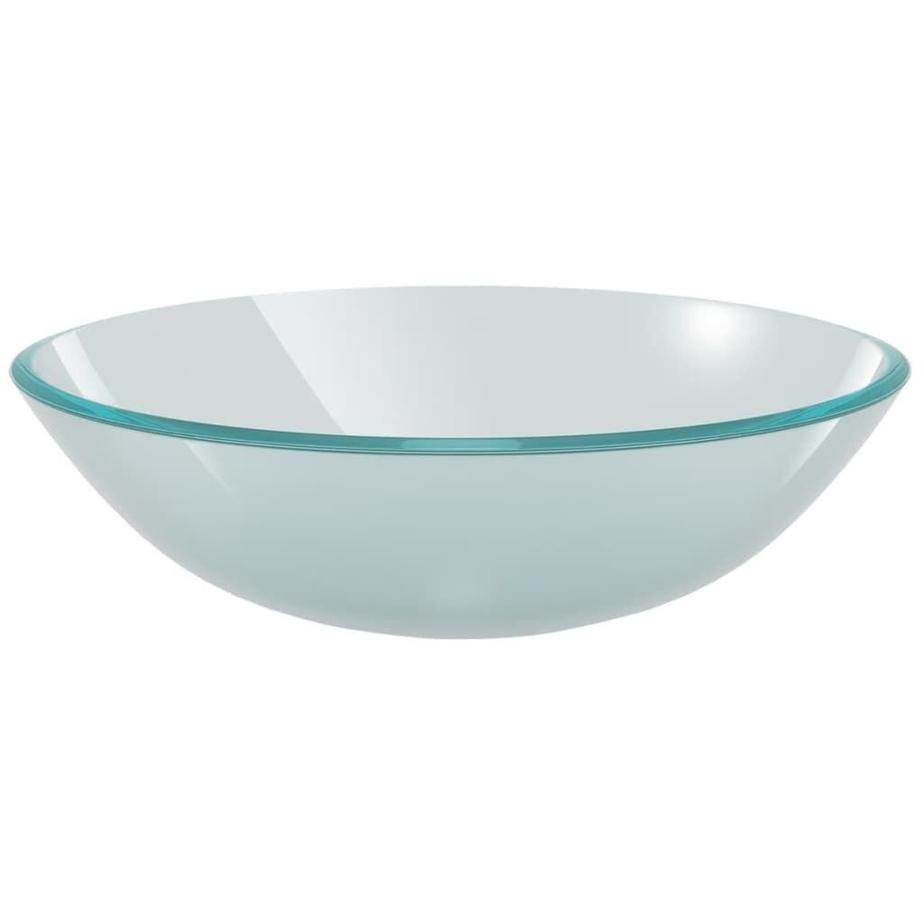 vidaXL Wasbak Matglas 42cm - Krasje, Topdeal! -35%